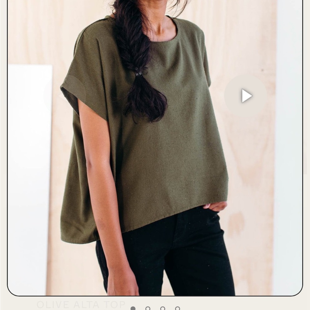 Only Child Alta top in raw silk